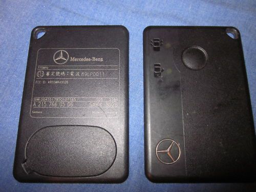 Mercedes smart card keyless remote kr55wk48028 c e s