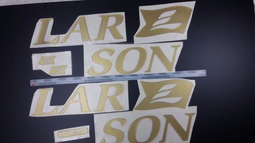Larson boat emblem 26" stickers set gold - adesivi barca - pegatinas barcos