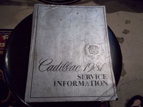 1981 cadillac eldorado fleetwood deville seville shop service repair manual oem