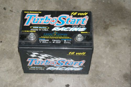 Turbo start 16 volt racing battery