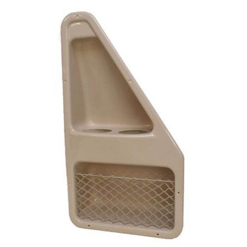 Harris kayot tan 15 x 27 x 5 3/4 inch pontoon boat storage / cupholder panel