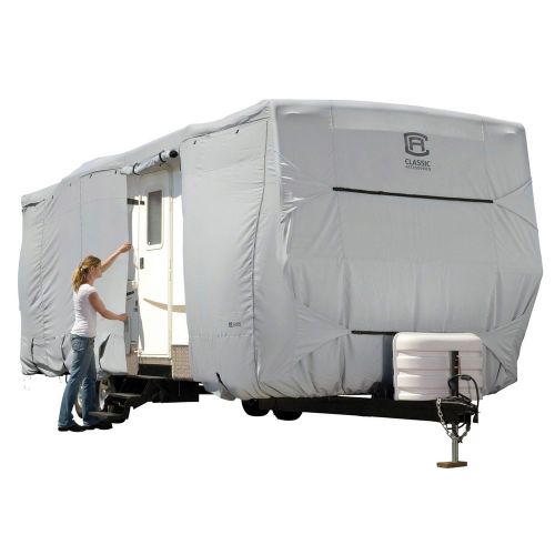 Classic accessories 80-134-141001-00 20 feet perma pro travel trailer cover grey