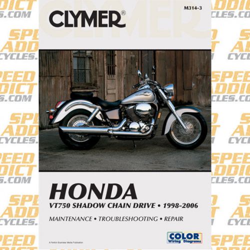 Clymer m314-3 service shop repair manual vt750 shadow chain drive 1998-2006