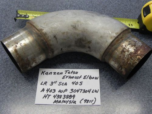 Kanzen tetsu exhaust elbow lr 3" sch 40s a403 wp 3047304lw malaysia