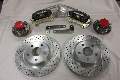 Baer brakes black label front brake kit 13&#034; rotors new