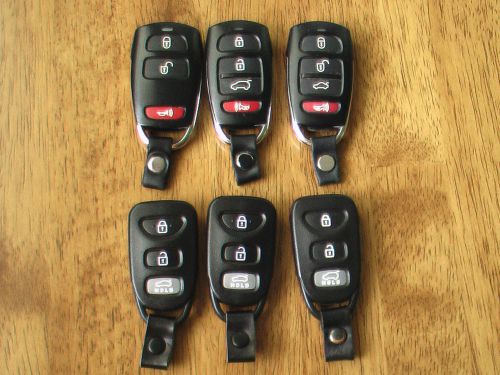 Lot of 6 hyundai factory oem key fobs: prestige condition, keyless remotes