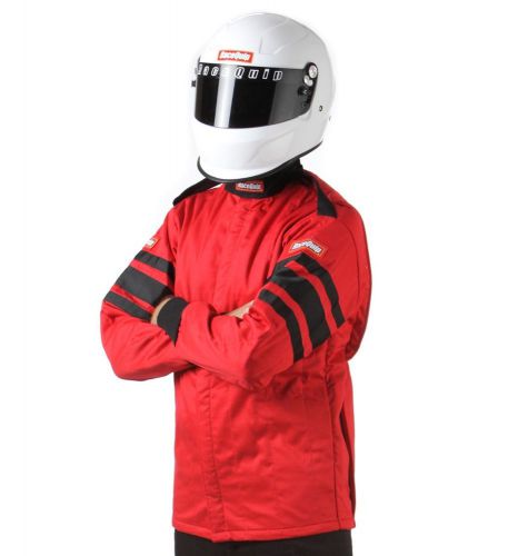 Racequip sfi-5 rated multi-layer jacket | large / red 121015