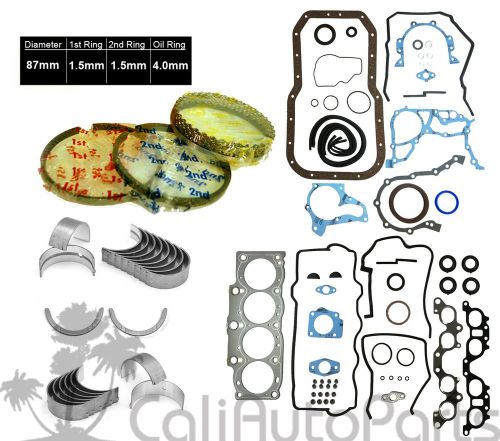 Fits: 90-95 toyota mr2 celica 2.2l 5sfe full gasket set *engine re-ring kit*