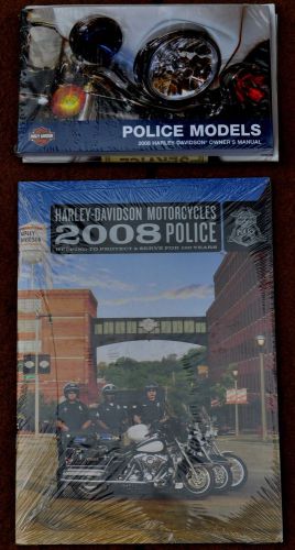 2008 harley flhtp police owner's manual/owner's kit 99529-08d sealed