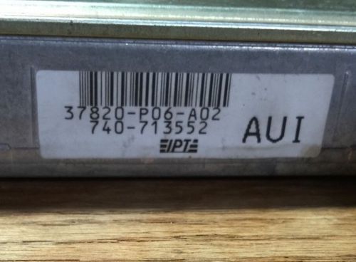 92-95 honda civic dx mt computer ecu 37820-p06-a02 oem #463