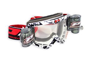 Pro grip 3458 jungle roll off mx goggles white