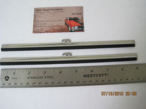 1928 - 1940 model a / custom 9”  stainless steel hook &amp; saddle wiper blades