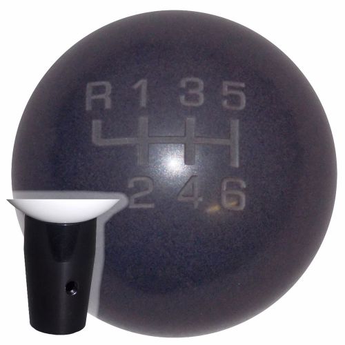Heavy weight composite gray -l 6 spd non threaded shift knob blk kit u.s. made