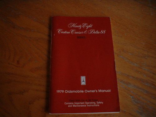 Oldsmobile owners manual year 1979  in english!