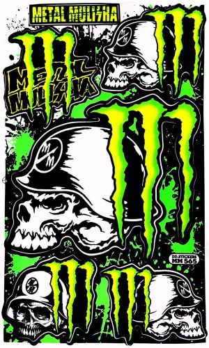 Energy drink stricker  motorcycle racing metal mulisha vinyl graphic kits decal