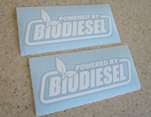 Bio diesel decals 6" 2-pak die-cut pick a color free ship + free fish decal!