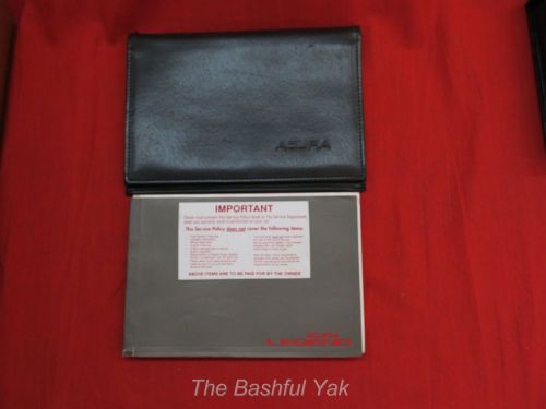 1992 acura legend owners manual with case guide books