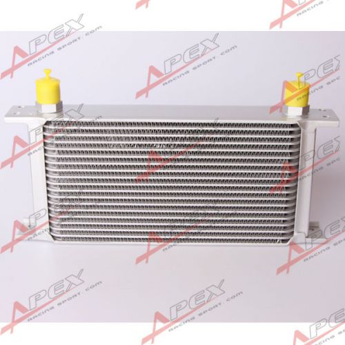 Universal engine transmission oil cooler 19 row 10an silver oil cooler