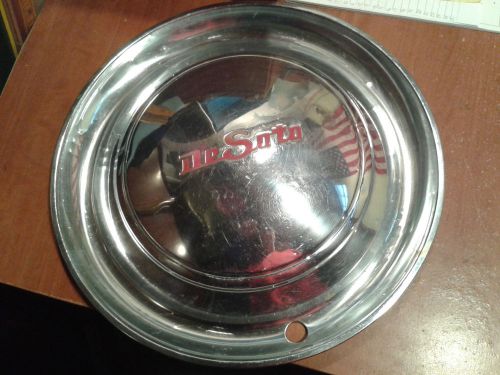Single  desoto  , deluxe   wheel cover, hubcap  just the one some dents