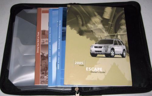 2005 ford escape owners manual set 05 guide w/case