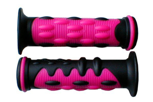 Polaris atv hawkeye phoenix scrambler pink knobby gel hand grips