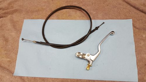 Banshee polished billet clutch perch with cable