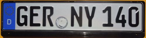 'exc german euro license plate + audi frame new york a8 rs4 a4 a6'