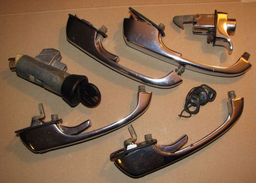 Vw thing lock set door handle ignition steering engine lid latch volkswagen 181