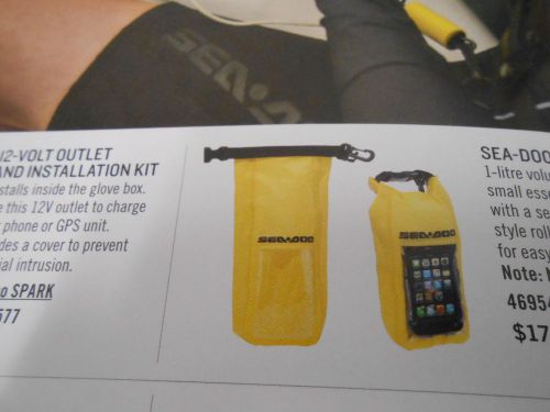 Sea doo dry pouch 1 litre yellow bag #4695400010 fre shipping