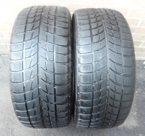 (2) bridgestone blizzak lm60f7 winter snow tires 245/45r18 used 6/32 tread depth