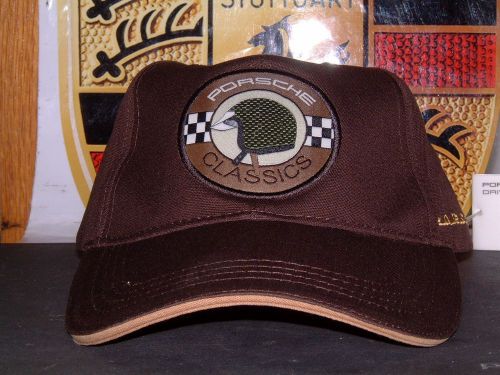 Porsche design driver&#039;s selection 356 brown heritage hat nibwt. now sold out!