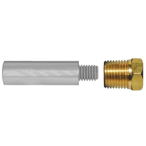 Tecnoseal e0 pencil zinc with brass cap 1-3/4&#034; x 3/8&#034; dia