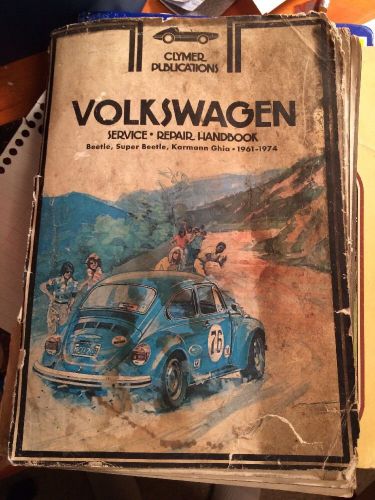 Volkswagen publication service repair handbook beetle karmann ghia 1961 1974