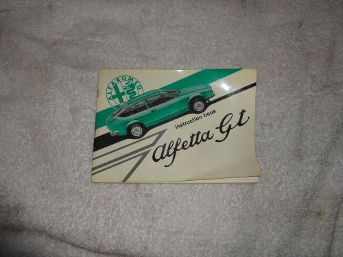 1975 alfa romeo alfetta gt original factory owners manual in english great condi