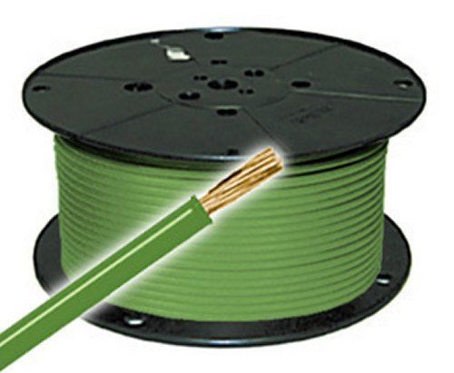 69" green 10 ga primary wire- all copper stranded auto cable  usa made
