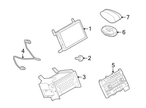Ford oem gps navigation system antenna cable ag1z10e929b image 4