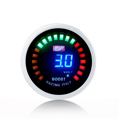 Blue led digital displayed -1~3bar car smoke boost gauges meters 2&#034; 52mm