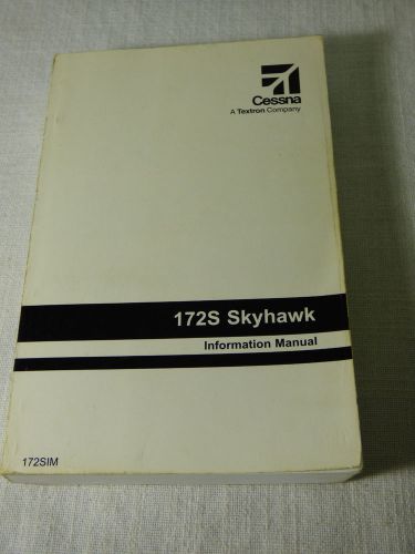 Cessna 172s skyhawk information manual 172sim aircraft airplane