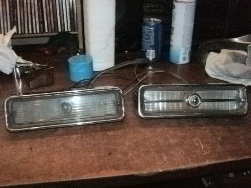 1967 cadillac driving lights  turn signal light assembly   *pair*