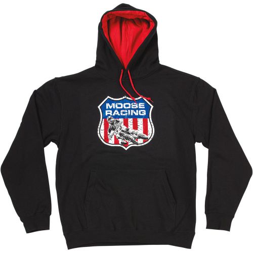 Moose racing interstate pullover hoody  black