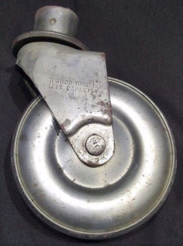 Vintage atwood swivel caster wheel 1000 lb 2&#034; inside diameter trailer camper