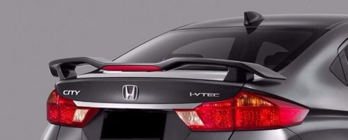 Rear spoiler wing abs with lamp md style for honda city &#039;2013-&#039;2015-unpainted