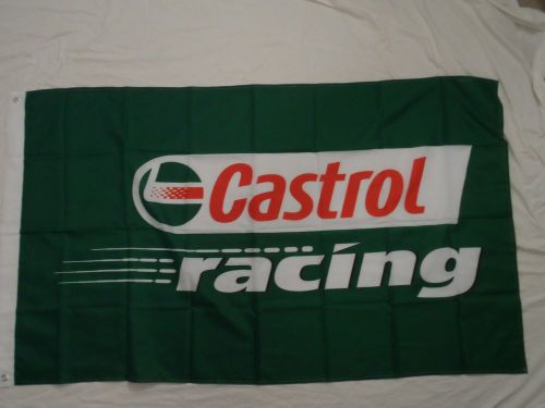 Castrol racing lubricants 3 x 5 banner flag man cave nascar muscle car!!!!!