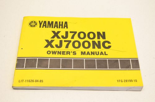 Oem yamaha xj700n xj700nc owner's manual