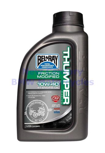Bel-ray 1-liter friction modified thumper racing 4t 10w-40 engine oil