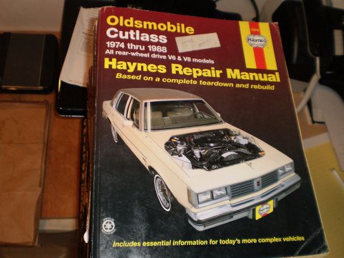 Oldsmobile cutlass ,v6 &amp; v8 ,1974-88 repair manual