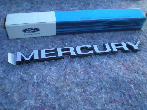 Nos 1983-1986 mercury capri hatchback &#034;mercury&#034; emblem new ford gs rs 1985 1984