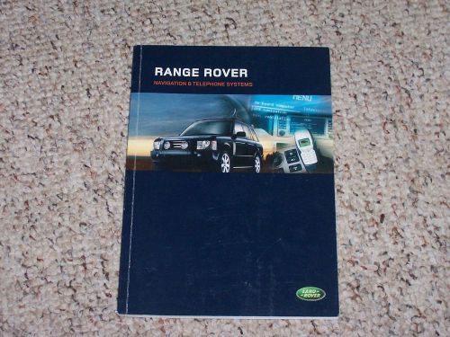 2005 land rover range rover hse full size navigation system owner manual book