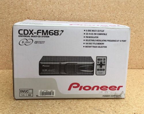 Pioneer cdx-fm687 6 disc cd disc changer player car auto complete new in box