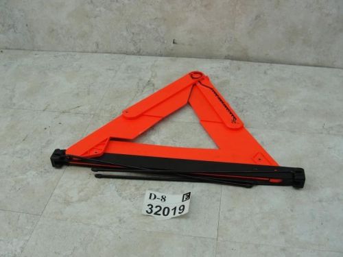 1999 2000 01 a4 warning yield stop sign spare tire road trunk lid reflector oem